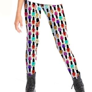 zara terez nail polish girls leggings L 💅